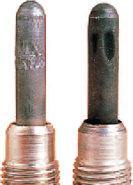 HEATING ROD WITH FOLDS AND DENTS